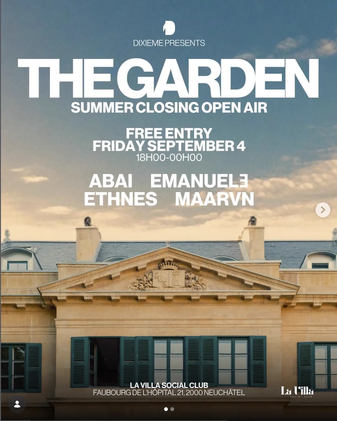 La Villa x Dixieme — Garden Party